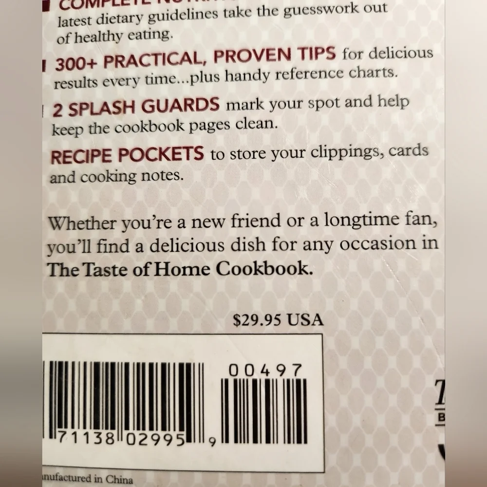 The Taste of Home Cookbook